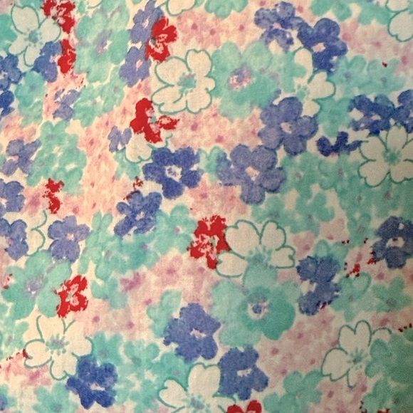 Talbots Colorful Floral Button Down Lovely Ditsy Blouse 100% Cotton Womens Sz Lp - Picture 4 of 5